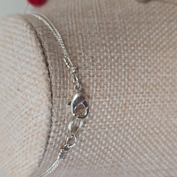 Silver & Red Necklace - Picture 2 of 8